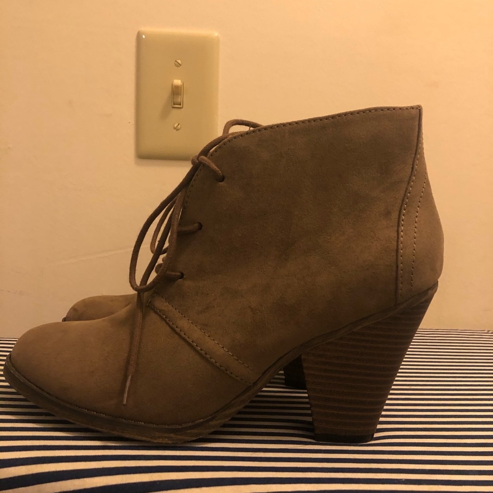 These are MIA ankle booties. They are suede boots